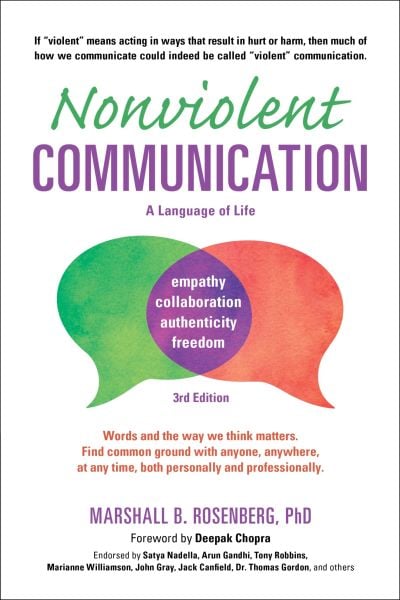 Gewaltfreie Kommunikation : Eine Sprache des Lebens von Marshall B. Rosenberg, PhD, Buchcover, dritte Auflage.